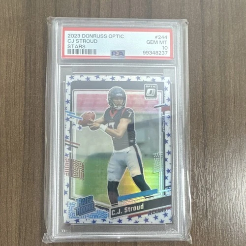 2023 Panini Donruss Optic C.J. Stroud #244 Rated Rookie Stars Prizm PSA 10