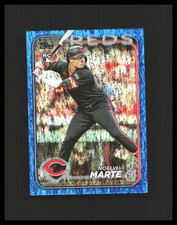 2024 Noelvi Marte Rookie Card - Topps  #548 Blue Mini Diamonds /999 Reds . rookie card picture