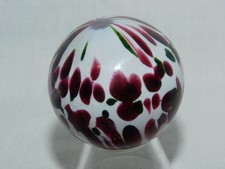 VINTAGE DAVIS MARBLE CONTEMPORARY ART GLASS MARBLE - ABOUT 1 5/8" WIDE