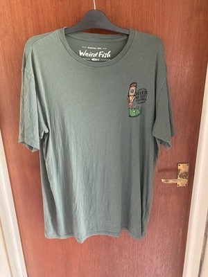 ORIGINAL WEIRD FISH T-SHIRT FÜR HERREN. BIER QUALITÄTSKONTROLLE OFFISHER.  XL GR.