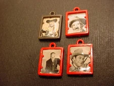 4 vintage Photo Frame Western pictures Cracker Jack Gumball Charm Roy Rogers +++