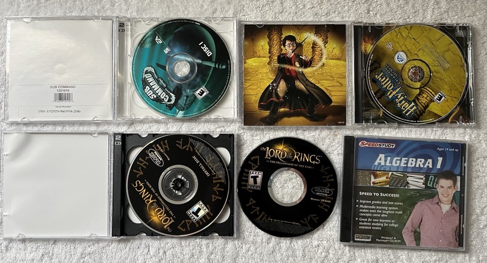 Lot Of PC CD-ROM Software Video Games Manuals & Cases Used As Is | eBay