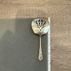 Vintage Wallace Rose Point Sterling Silver Tomato Slotted Spoon Server