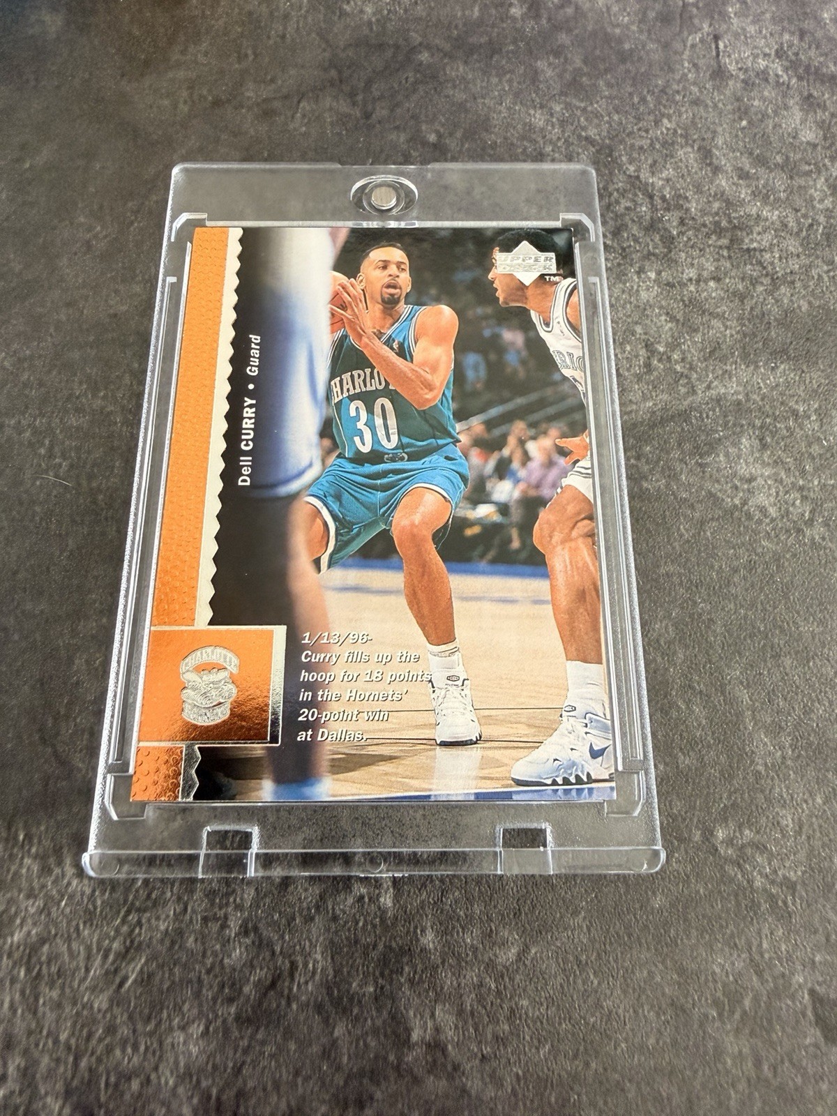 1996-97 Upper Deck Basketball Dell Curry Charlotte Hornets #12