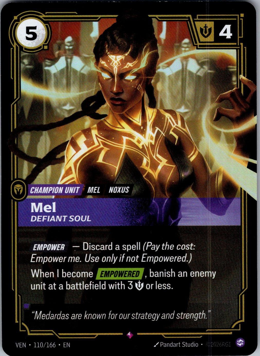 Mel - Defiant Soul 110/166 Foil Rare NM