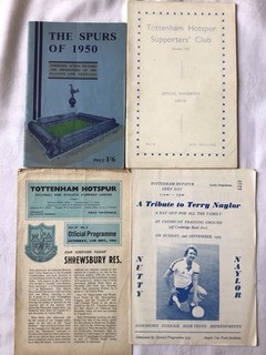 The Spurs of 1950 Tottenham Hotspur Supporters Club 1957 1958 2 Leaflets