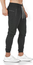 - Pantaloni Da Jogging Da Uomo, in Cotone, per Fitness, Slim Fit, per Il Tempo L