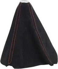 Leather Shift Knob Dust Cover Universal Waterproof Gear Shifter Boot Black Leather Shift Knob Dust Cover Universal Waterproof Gear Shifter Boot Black