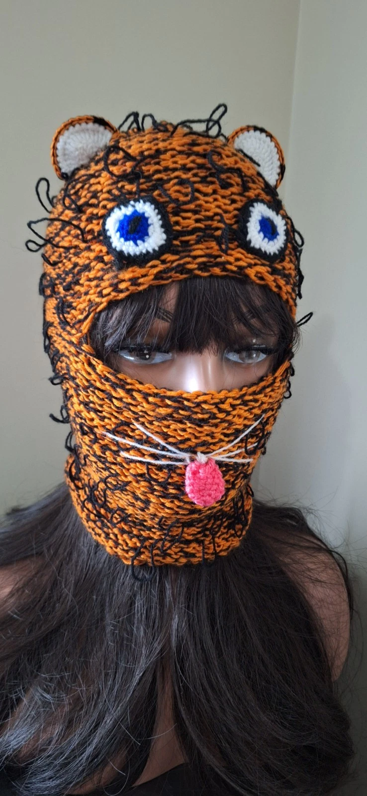 Bear Balaclava Hat with Ears – Handmade Ski Mask – Cute Costume Hood