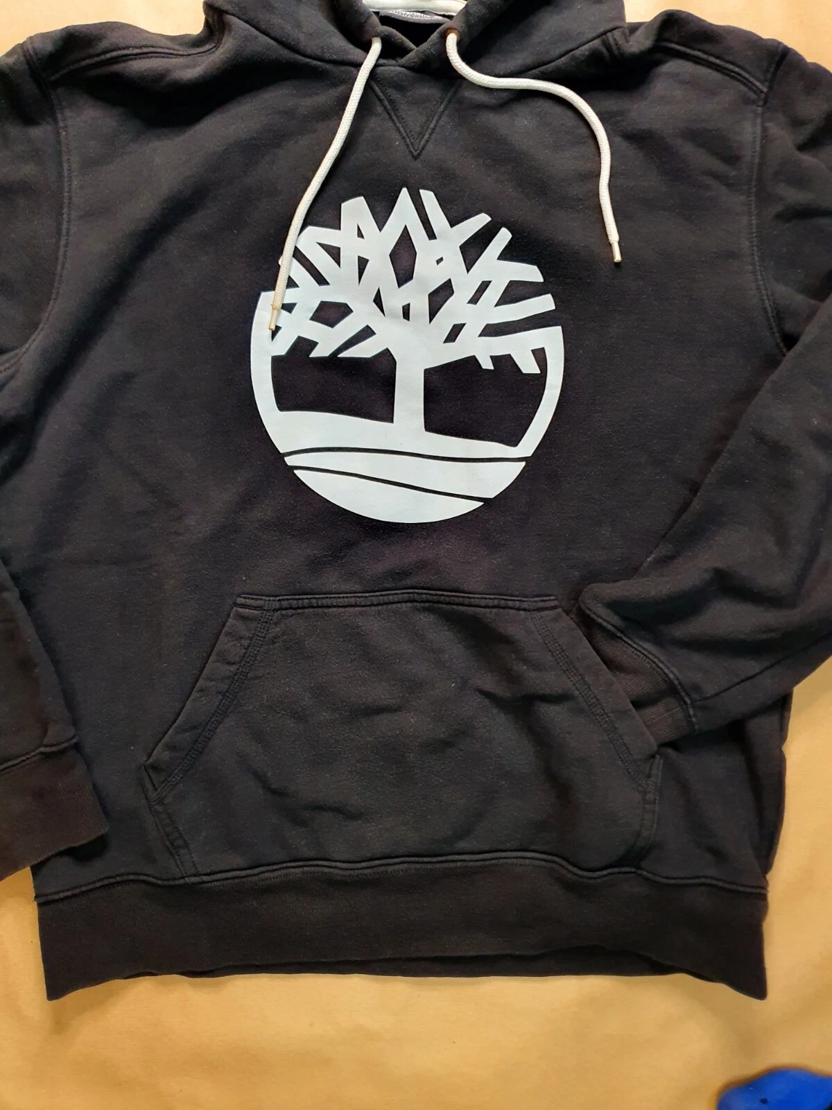 SACAI Felpa con cappuccio uomo Timberland pullover felpa hoody taglia L nera tempo libero logo