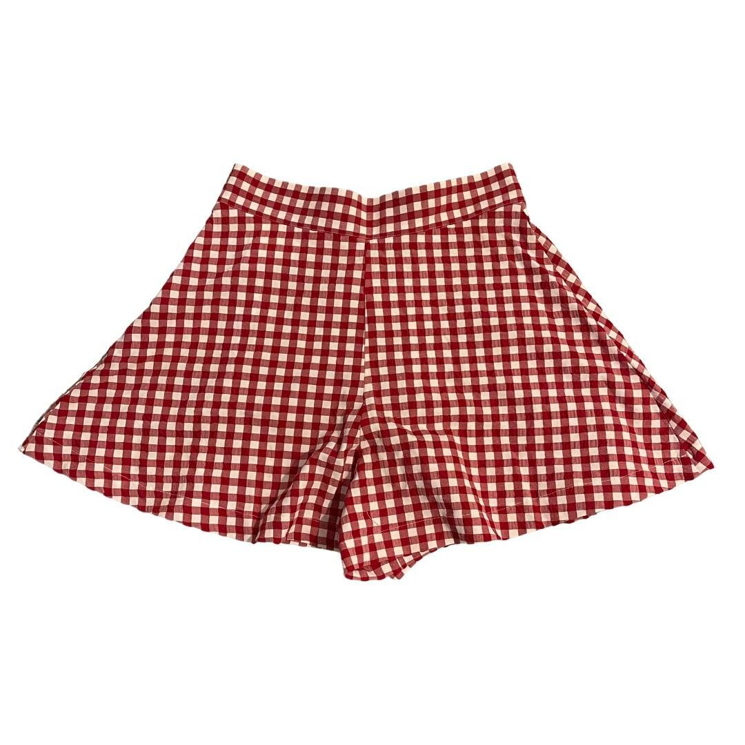 Red and on sale white gingham shorts