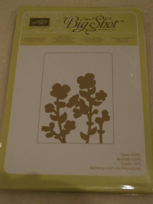 Stampin up Sizzix Big Shot Embossing PRÄGEFOLDER WILDBLUMEN sehr guter Zustand