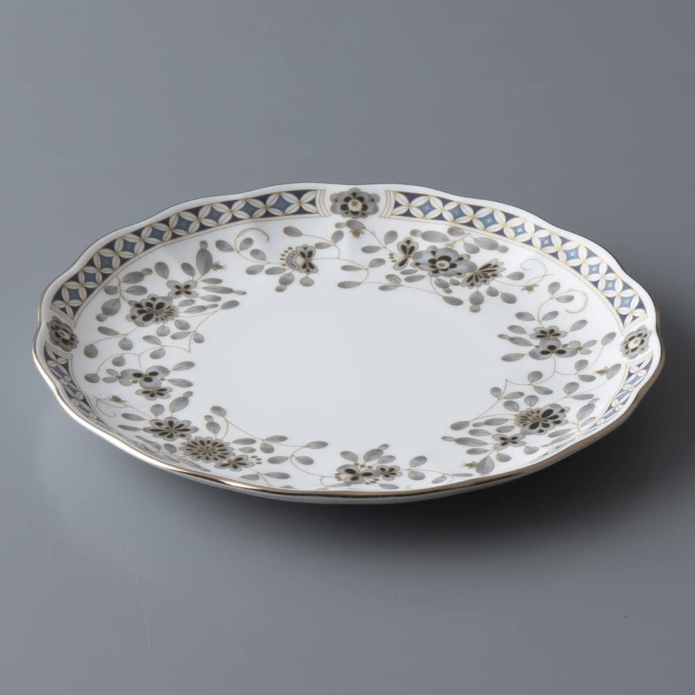 NARUMI Plate Milano Black 19cm Tableware Kitchenware Wedding