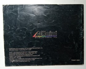 Wizards & Warriors (Nintendo NES) con manuale, custodia di ricambio, PCB blu *LEGGI*