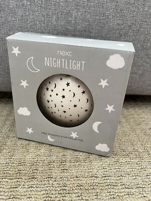 Neu Next Nightlight batteriebetriebener freistehender Sternprojektor selten multi