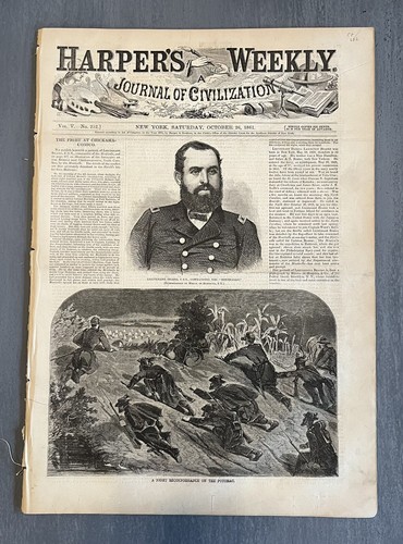 Miglior giornale completo originale 1861-1865 illustrato guerra civile SETTIMANALE DI HARPER - Foto 1 di 11