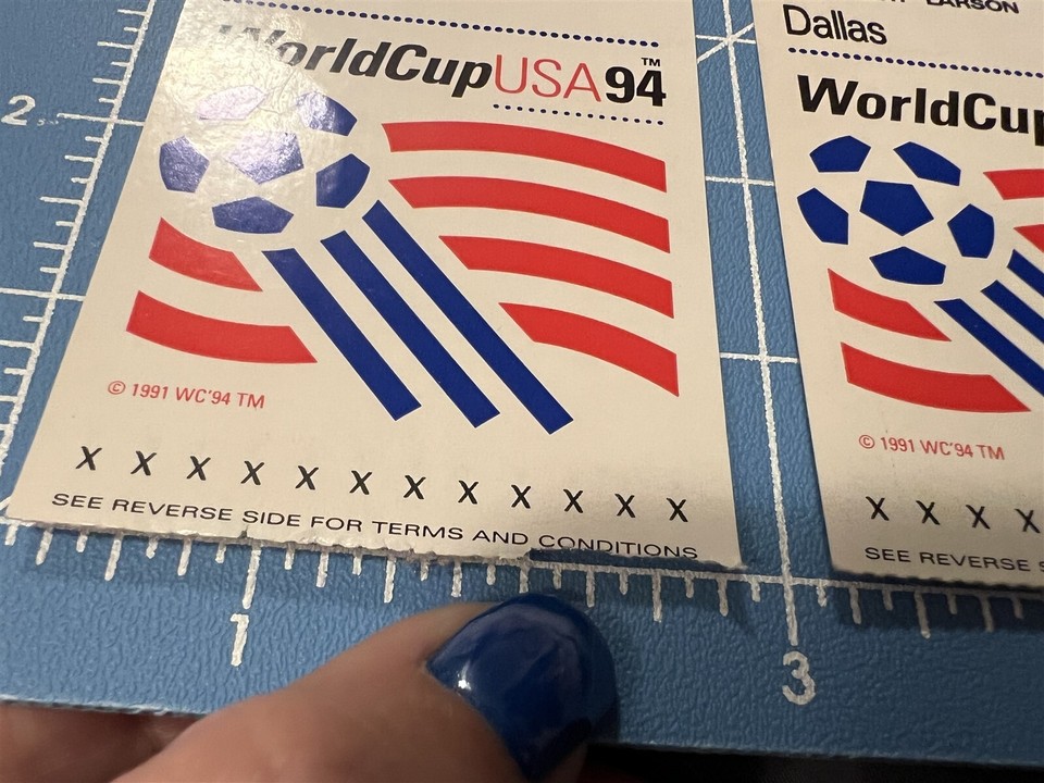 WORLD CUP USA 94 TICKET STUB PAIR GAME 46 JULY 9 1994 COTTON BOWL eBay