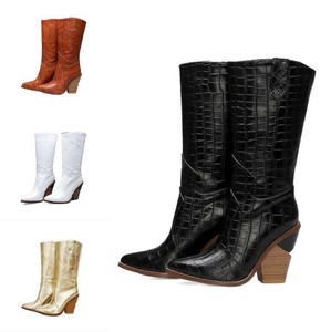 pointed toe booties chunky heel