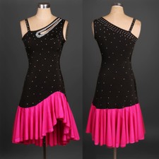 NEW Latin Ballroom Dance Dress Modern Salsa Waltz Standard Long Dress F138