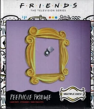 Friends 7” Peephole Frame Picture Photo Yellow Hang or Stand