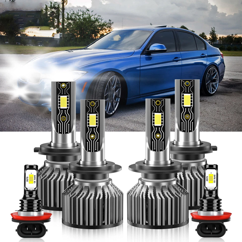 Combo de faros LED + bombilla antiniebla 6500K 26000LM para BMW 335i xDrive 2009-2015 Foto 2 de 4