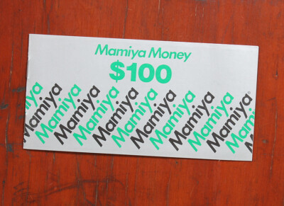 MAMIYA ZE PROMOTIONAL ITEMS MAMIYA MONEY/148598