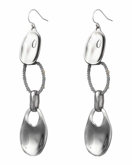 PENDIENTES Gancho ALEXIS BITTAR Cristal Líquido Eslabón Largo NUEVOS CON ETIQUETAS $245 Foto 2 de 4