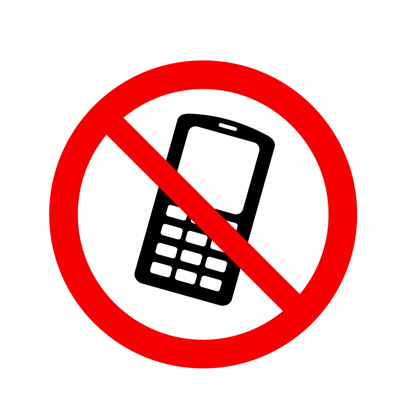 Sticker autocollant Signalétique interdit au téléphonne portable - Photo 1/1