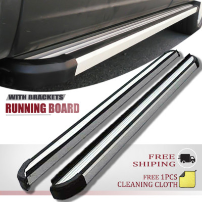 2Pcs Fits for Audi Q7 2017-2025 Door Fixed Side Step Running Board Nerf Bar