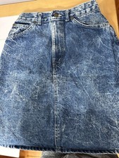 Vintage Chic Acid Washed Jean Skirt 1 Item