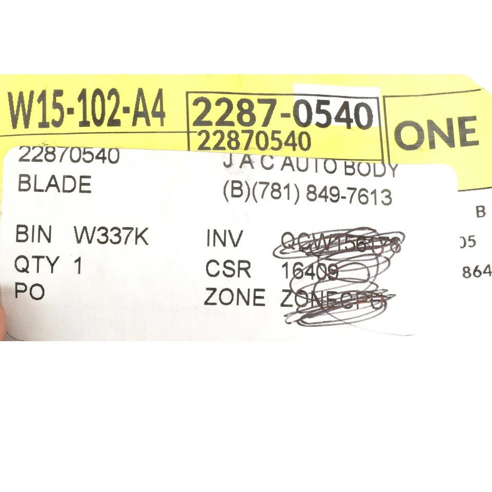 Limpiaparabrisas lateral pasajero GM RH NUEVO OEM 10-16 Cadillac SRX 22870540 Foto 3 de 3