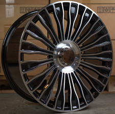 4 x 20" MERCEDES E CLASS GLOSS BLACK/POL MAYBACH DESIGN 8.5J 9.5J ALLOY WHEELS