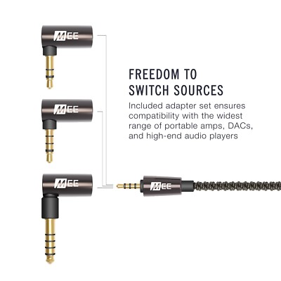 MEE audio Balanced Audio Cable w/adapter set Universal MMCX 2.5mm