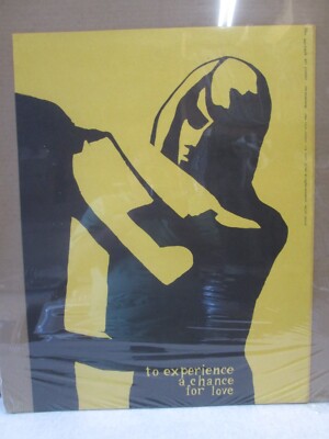 Woman beautiful Aardvark art silhouette Vintage Poster girl 1970 Inv#7843