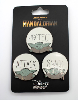 Disney Pin DSSH Attack Protect Snack Set Mandalorian Child Grogu LE400