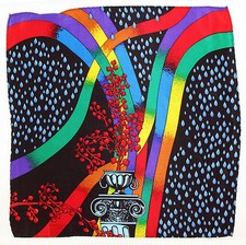 Rush Limbaugh Men's Pocket Square Handkerchief Wedding Floral Silk Black Hanky