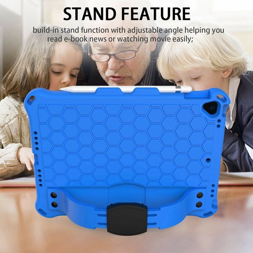 Rubber Stand Case Cover With Strap For iPad Mini Air Pro 1 2 3 4 5/6/7/8/9th Gen - Picture 12 of 84