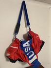 Vintage Wilson Gym Bag USA Red White Blue Zip Duffel Rare — photo 1