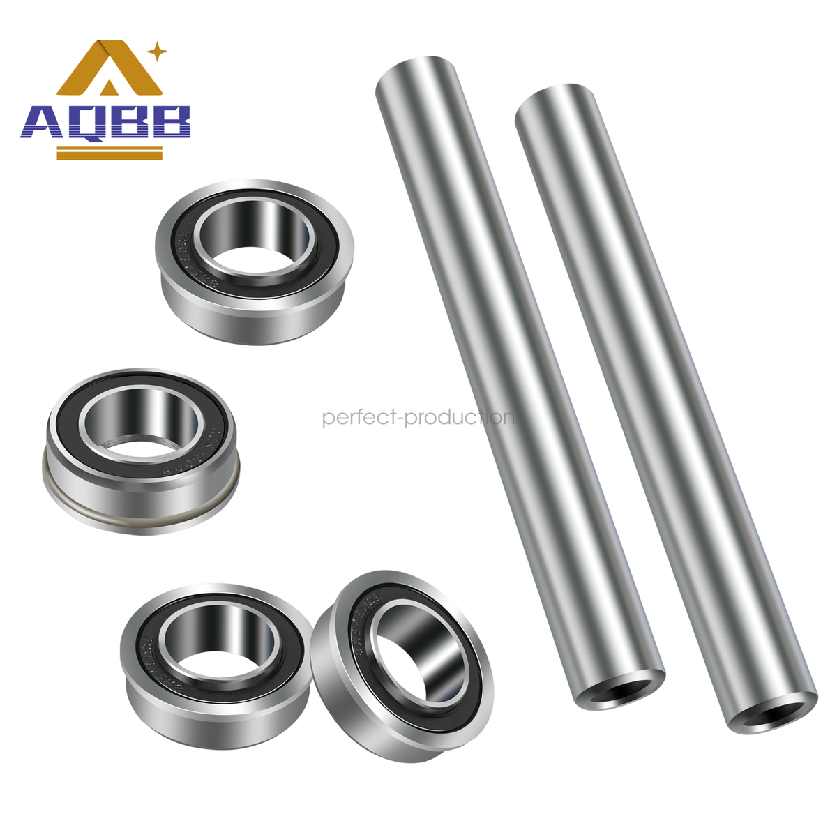 590486802 Stainless Steel Front Wheel Axle & Bearing Conversion