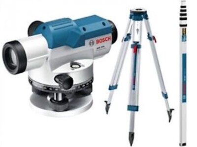 Bosch GOL32Dset GOL32+BT160+GR500 Optische Wasserwaage 32-fache Vergrößerung-Nivellierstange