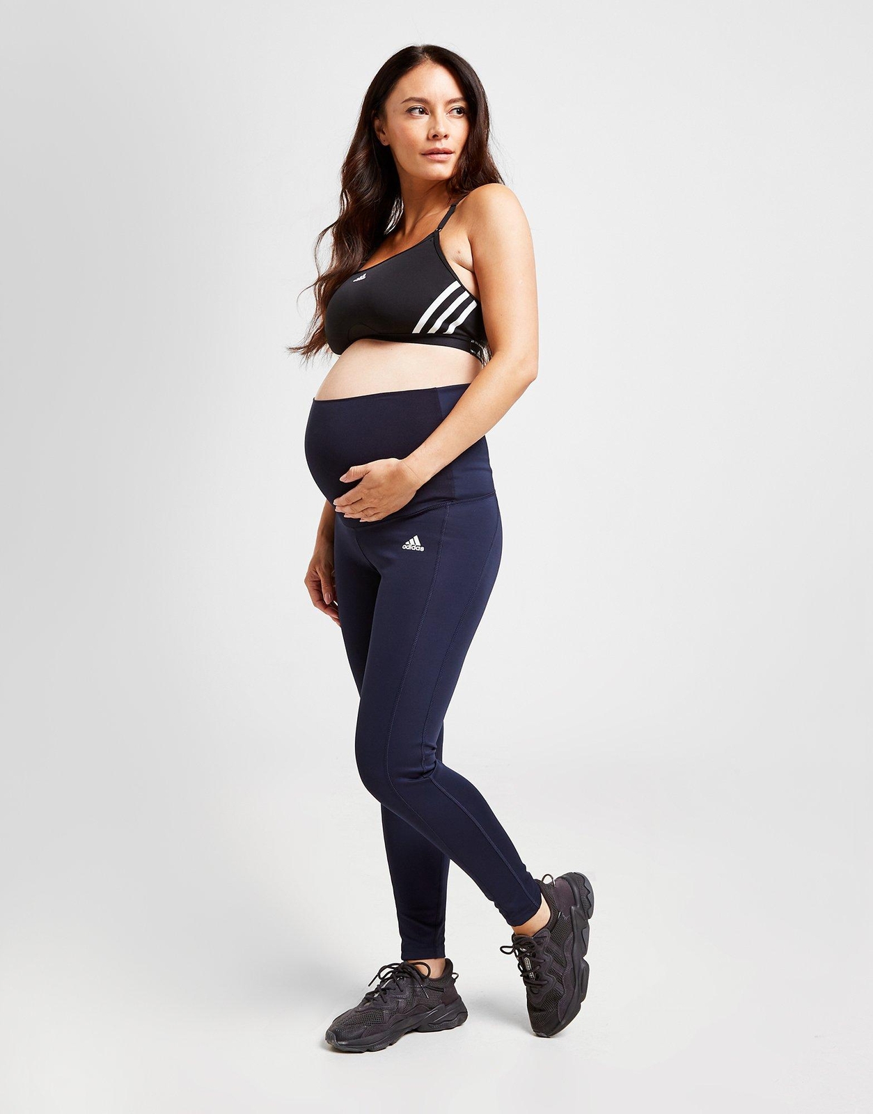 adidas Women's Maternity Badge Of Sport Tights from JD Outlet, Blue | eBay