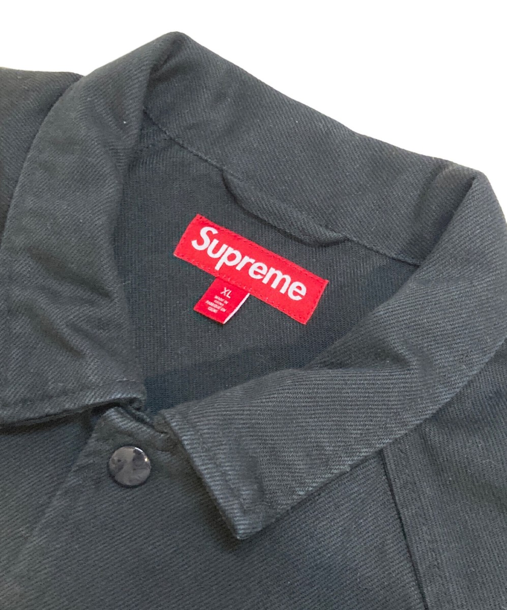 SUPREME Supreme Arc Denim Coaches Jacket Size: XL Black Men SUPREME Supreme Arc Denim Coaches Jacket Size: XL Black Men