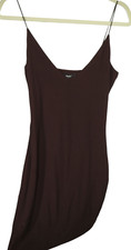 Papaya Women's Brown Spaghetti Strap Bodycon Mini Dress Size L