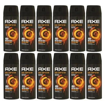 Axe Dark Temptation 12 x 150 ml Deodorant Deospray Deodorant Spray Deo Spray Set