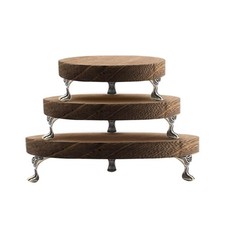 3 PCS Wooden Display Riser for Display Wood Risers for Decor and Organizer Ro...