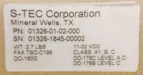 S-TEC Autopilot Controller Unit 01326-01-02-000 - Bild 6 von 9