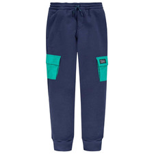 Levi's Joggers Kids M Navy Drawstring Waist Tapered Leg Cargo Pockets DDR2536