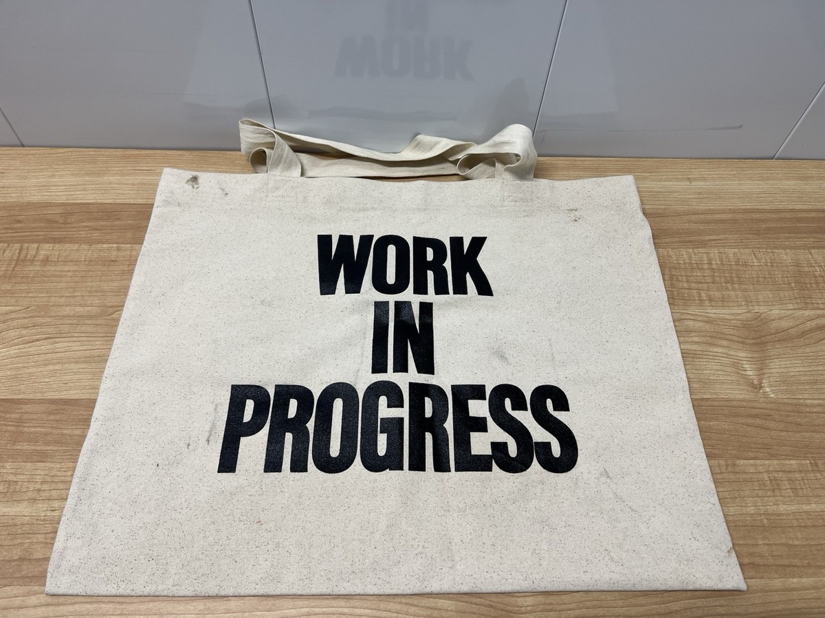 Authentic Gallery Dept. Oversized Canvas Tote Bags - “Work In