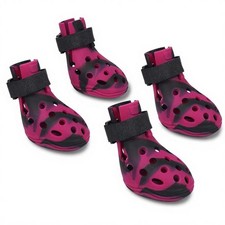 Dog Shoes for Hot Pavement and Snow, Silicone Dog Booties for Small Medium La...