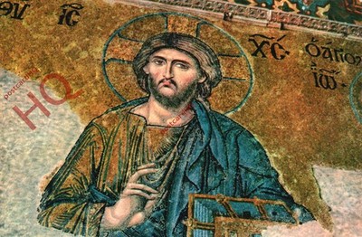 Ansichtskarte; Ayasofya, Muzesi Moza Ikler Inden, Innen Mosaik Deko